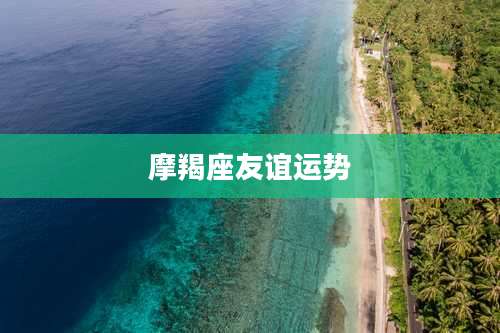 摩羯座友谊运势