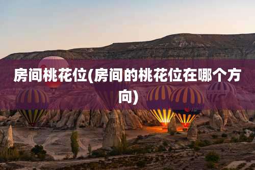 房间桃花位(房间的桃花位在哪个方向)