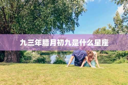 九三年腊月初九是什么星座